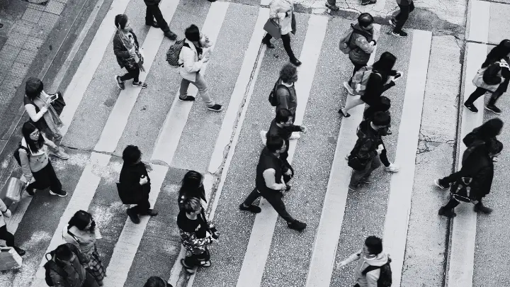 conteo de personas y tráfico calle